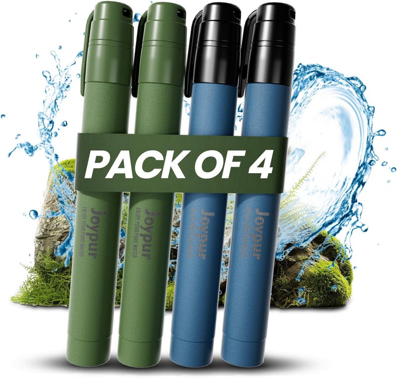 joypur Portable Water Filter Straw Survival, Essential Camping & Hiking Gear, Water Purification Straw for Travel, Biking and Emergency Preparedness - Image 1